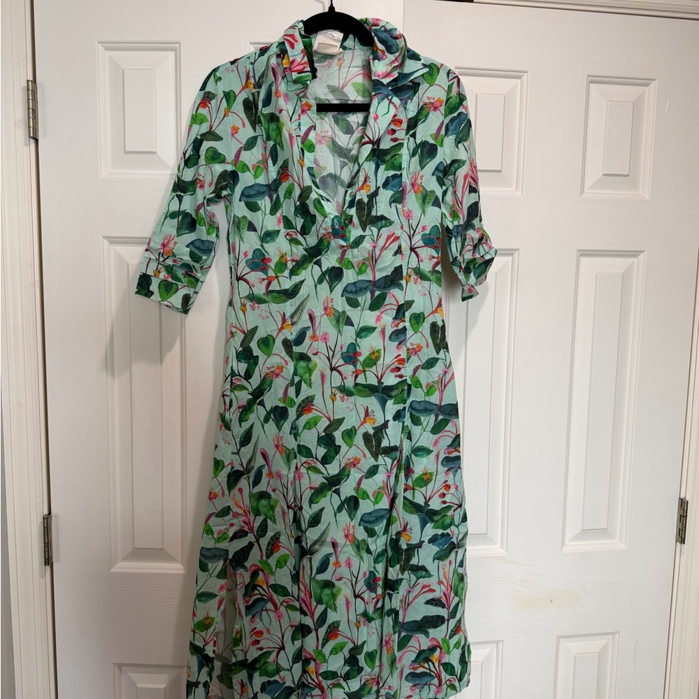 Elegant Floral Long Sleeve Dress
